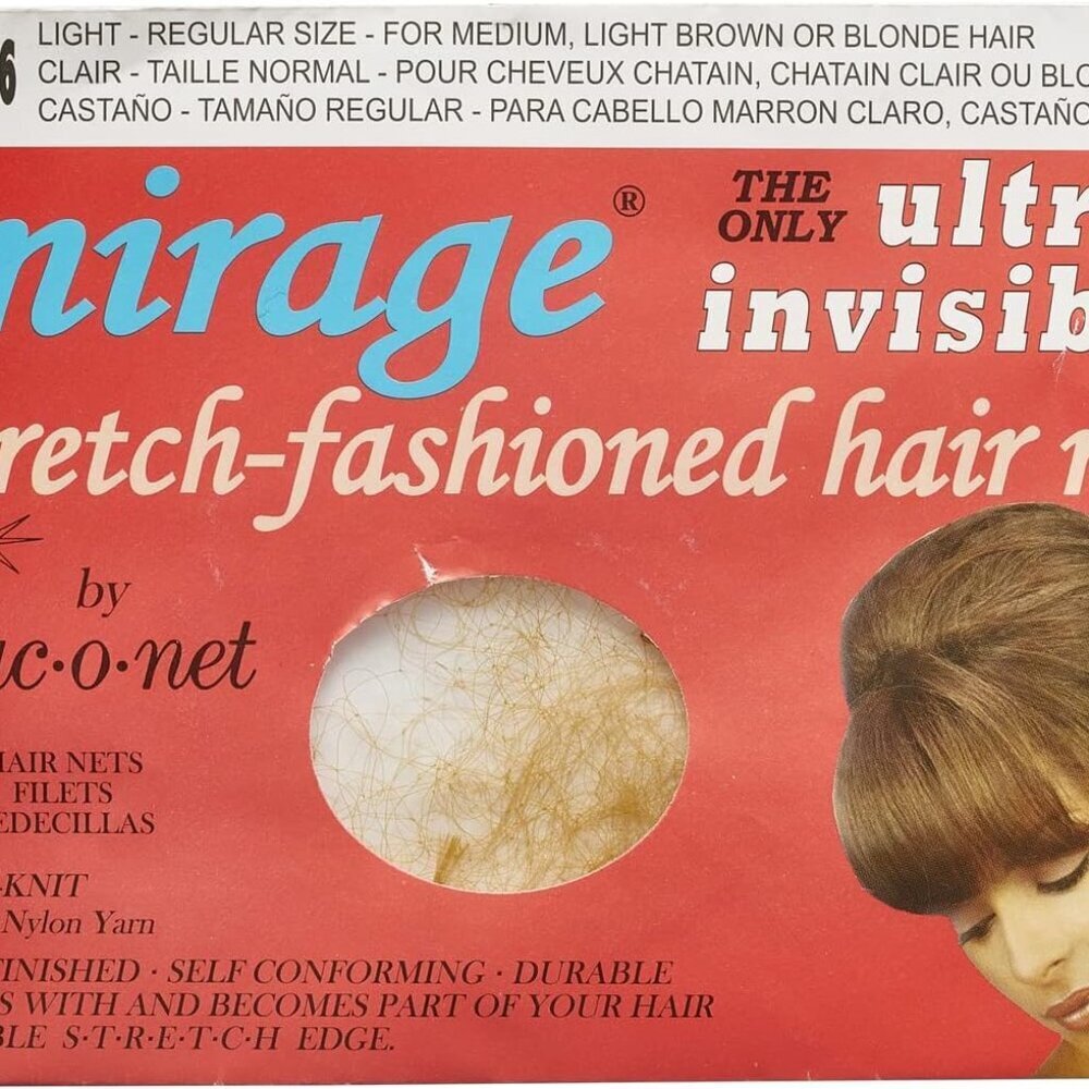 Hair Net Ultra-Invisible Light Nylon Spandex 2-Pack Protects Hairstyles